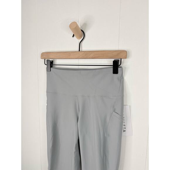 NWT Athleta Interval Stash 7/8 Leggings Size Small Storm Cloud Gray - Picture 3 of 8